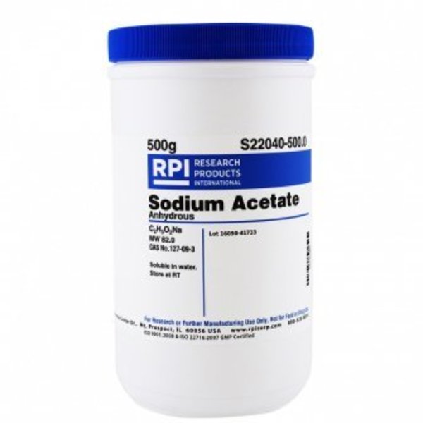 Rpi Sodium Acetate, 500 G S22040-500.0